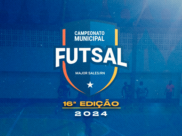 Esporte promoverá 16ª Edição do Campeonato Municipal de Futsal com grande participação local.